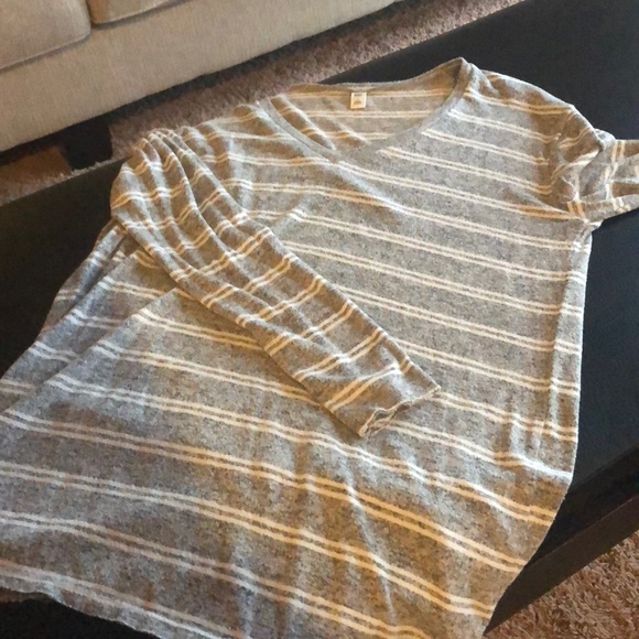 BP OVERSIZED STRIPED GREY AND WHITE SWEATER - Picture 3 of 4